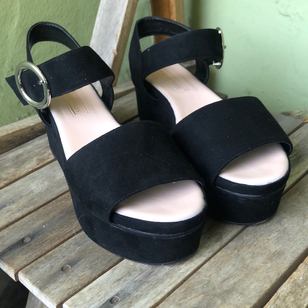 Avec Les Filles Platform Wedge Sandal